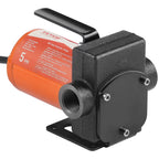 VEVOR Fuel Transfer Pump, 12V DC 19L/min(5 GPM) 75W(1/10 HP), Portable Electric Diesel Transfer Pump with Auto Shut-Off Fuel Nozzle, Long Inlet & Outlet Hose for Gasoline Diesel, Kerosene, Methanol Blends