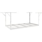 VEVOR Overhead Garage Storage Rack, 48x96 inch Garage Ceiling Storage Racks, Heavy Duty Adjustable Cold Rolled Steel Racks for Garage Storage, Organization, 600 lbs Load Capacity, 22''-40", White