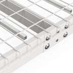 VEVOR Overhead Garage Storage Rack, 48x96 inch Garage Ceiling Storage Racks, Heavy Duty Adjustable Cold Rolled Steel Racks for Garage Storage, Organization, 600 lbs Load Capacity, 22''-40", White