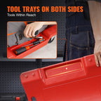 VEVOR Mechanic Plastic Creeper, 914 mm, 158.8 kg Capacity Automotive Rolling Garage Creeper with Molded Ergonomic HDPE Body Padded Headrest & Dual Tool Trays 6 Wheels, for Garage Shop Auto Repair