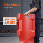 VEVOR Mechanic Plastic Creeper, 914 mm, 158.8 kg Capacity Automotive Rolling Garage Creeper with Molded Ergonomic HDPE Body Padded Headrest & Dual Tool Trays 6 Wheels, for Garage Shop Auto Repair