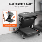 VEVOR 101.6 cm Foldable Z Garage Creeper Mechanic Creeper Stool 204.1 kg Capacity