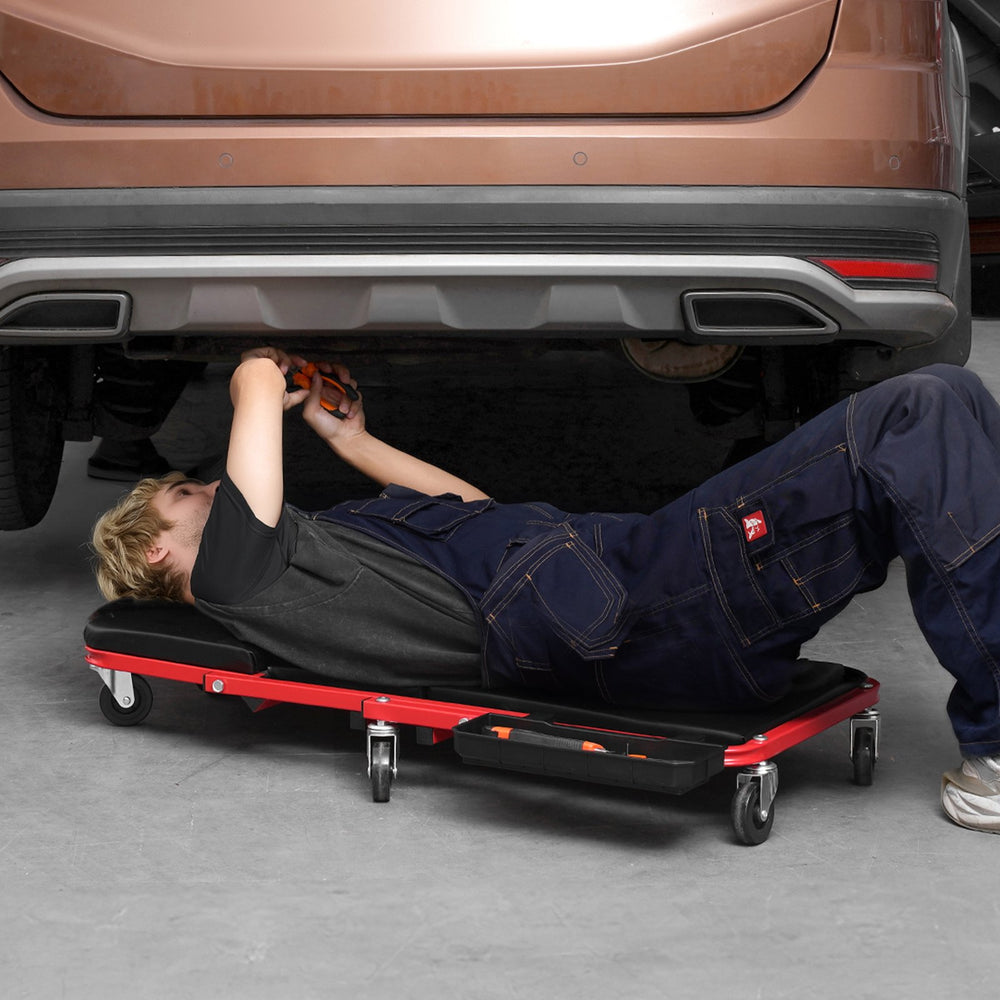 VEVOR 91.4 cm Foldable Z Garage Creeper Mechanic Creeper Stool 136.1 kg Capacity