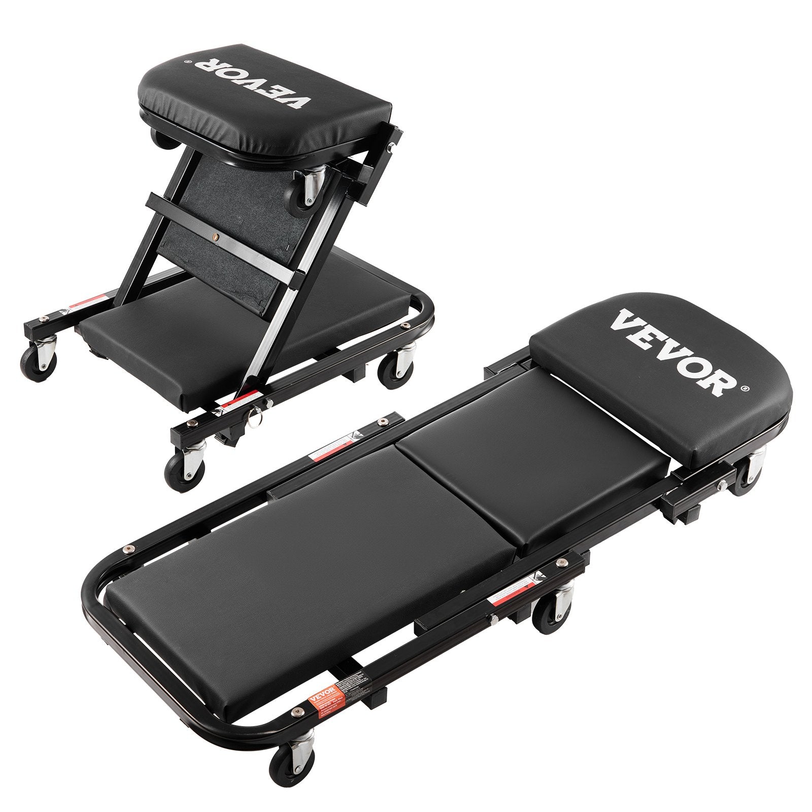 VEVOR 101.6 cm Foldable Z Garage Creeper Mechanic Creeper Stool 204.1 kg Capacity