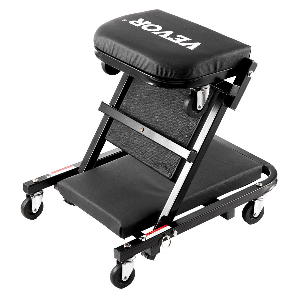 VEVOR 101.6 cm Foldable Z Garage Creeper Mechanic Creeper Stool 204.1 kg Capacity