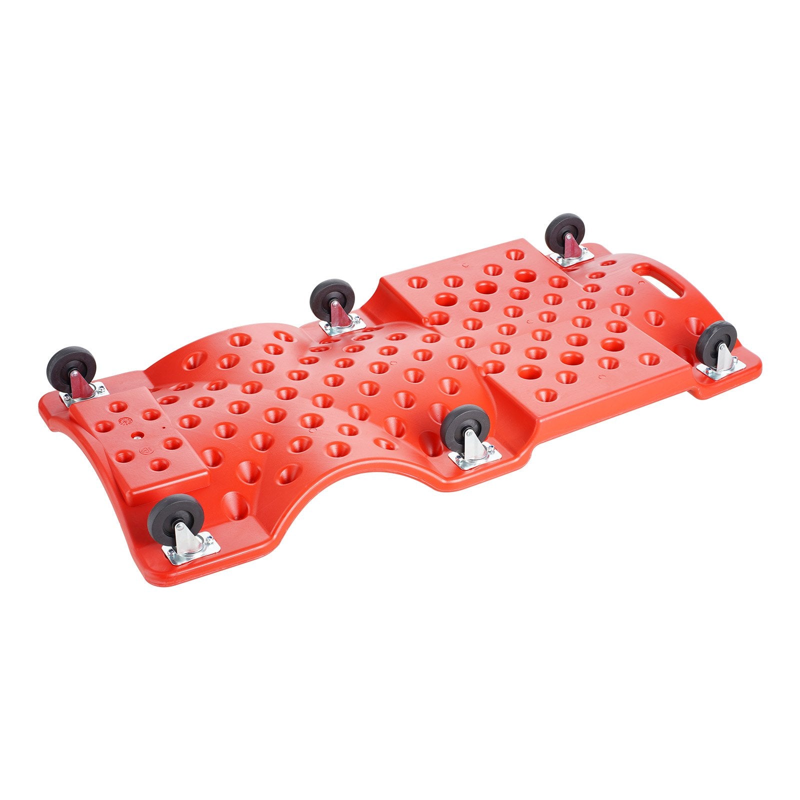 VEVOR Mechanic Plastic Creeper, 1016 mm, 158.8 kg Capacity Automotive Rolling Garage Creeper with Molded Ergonomic HDPE Body Padded Headrest & Dual Tool Trays 6 Wheels, for Garage Shop Auto Repair