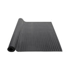 VEVOR Diamond-Plate Rubber Flooring Roll, 3 mm x 4 ft x 10 ft Garage Floor Mat, SBR Rubber Garage Flooring Roll, Easy to Clean, Diamond Plate Rubber Mat for Under Cars, Garage Industry Gym, Black