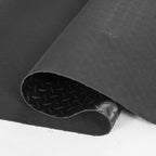 VEVOR Diamond-Plate Rubber Flooring Roll, 3 mm x 4 ft x 6 ft Garage Floor Mat, SBR Rubber Garage Flooring Roll, Easy to Clean, Diamond Plate Rubber Mat for Under Cars, Garage Industry Gym, Black