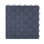 VEVOR Garage Tiles Interlocking, 12 x 12 x 0.53 inch 25 Pack Garage Floor Covering Tiles, Non-Slip Double-Sided Texture Garage Flooring Tiles, for Garages, Basements, Repair Shops, Graphite Gray