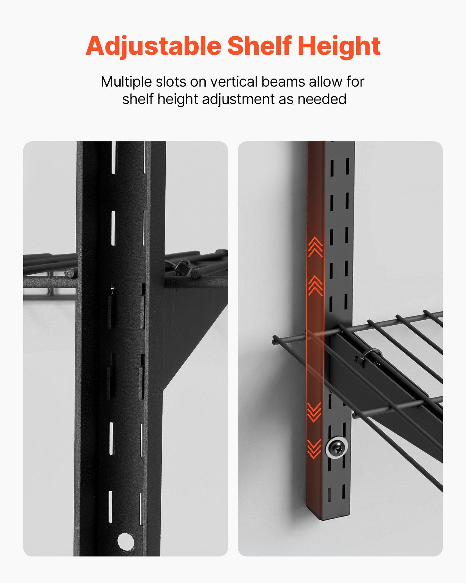 VEVOR 3-Tier Heavy Duty Wall Garage Shelving, 275 x 914 mm Steel Wall Mounted Shelving Unit, 275 x 914 mm Per Shelf Floating Storage Metal Rack for Garage with 204 kg Total Weight Capacity, Black