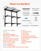 VEVOR 3-Tier Heavy Duty Wall Garage Shelving, 275 x 914 mm Steel Wall Mounted Shelving Unit, 275 x 914 mm Per Shelf Floating Storage Metal Rack for Garage with 204 kg Total Weight Capacity, Black