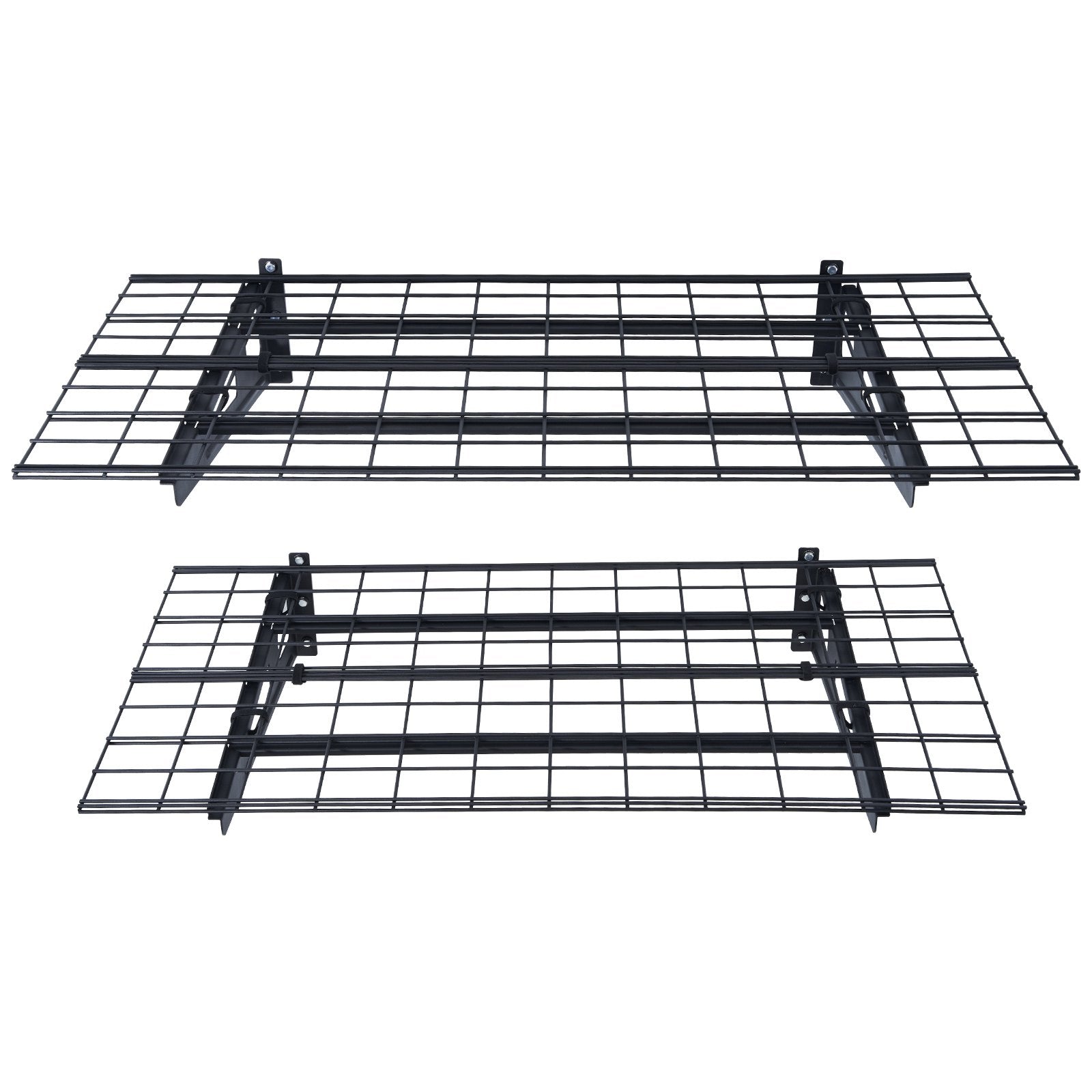 VEVOR Garage Storage Shelving, 2 Pack, 4 x 2 ft Heavy Duty Garage Shelves Wall Mounted, 500 lbs Load Capacity(Total) Garage Storage Rack Floating Shelves, Suitable for Shop, Shed, Garage Storage