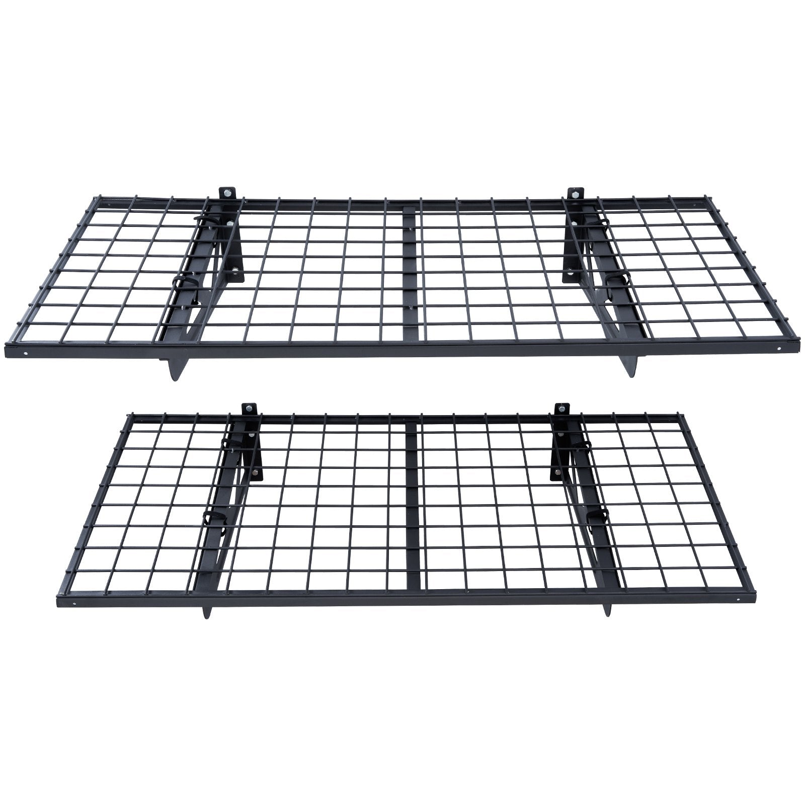 VEVOR Garage Storage Shelving, 2 Pack, 4 x 2 ft Heavy Duty Garage Shelves Wall Mounted, 502 lbs Load Capacity(Total) Garage Storage Rack Floating Shelves, Suitable for Shop, Shed, Garage Storage