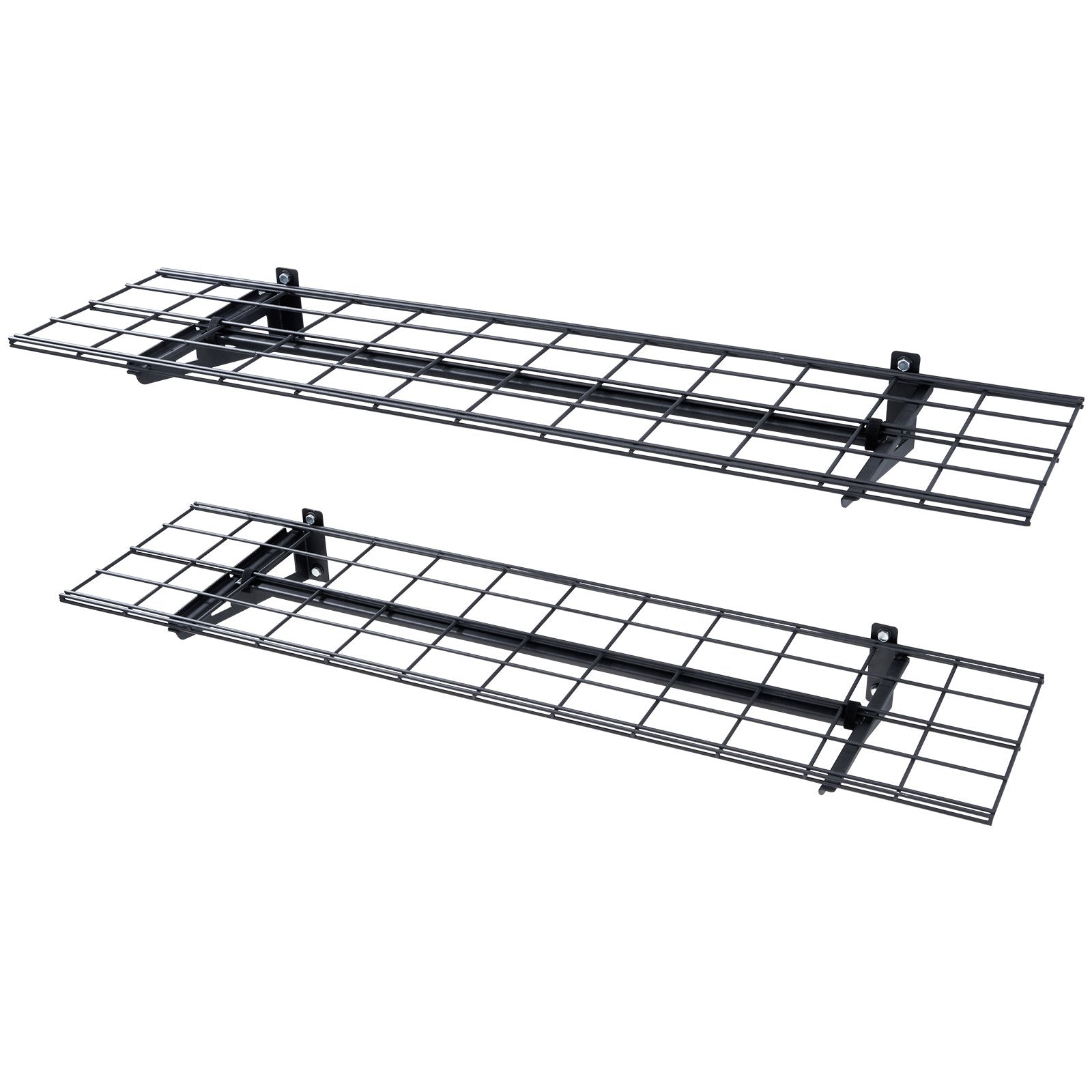 VEVOR Garage Storage Shelving, 2 Pack, 4 x 1 ft Heavy Duty Garage Shelves Wall Mounted, 400 lbs Load Capacity(Total) Garage Storage Rack Floating Shelves, Suitable for Shop, Shed, Garage Storage