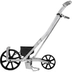 VEVOR Garden Seeder, Metal Precision Garden Push Seeder With 6 Seed Plates, Walk-Behind Row Crop Planter, Manual Garden Lawn Spreader for Sowing Seeds, Backyard Agriculture for Various Seeds
