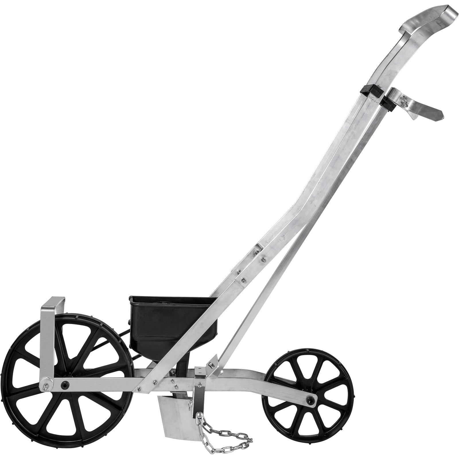 VEVOR Garden Seeder, Metal Precision Garden Push Seeder With 6 Seed Plates, Walk-Behind Row Crop Planter, Manual Garden Lawn Spreader for Sowing Seeds, Backyard Agriculture for Various Seeds
