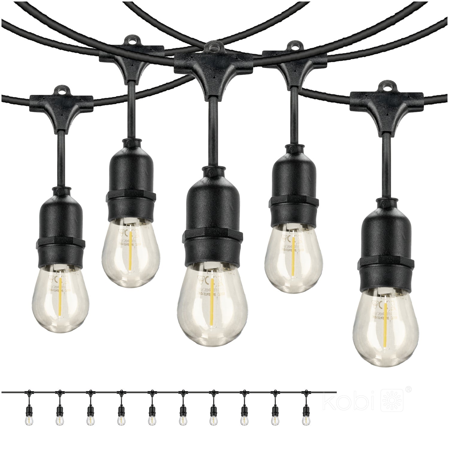 Garland BAJA LED SET 10x1W 10m E27 Kobi Design
