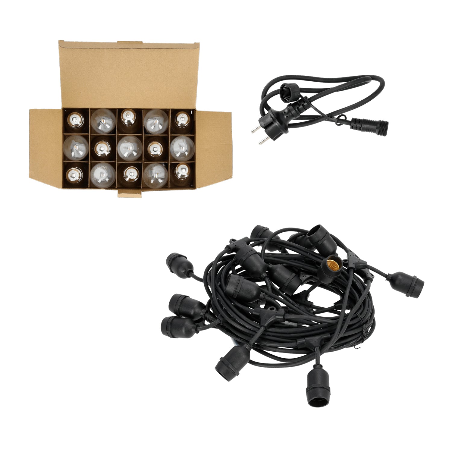 Garland BAJA LED SET 15x1W 15m E27 Kobi Design