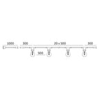 Garland MIMOSA 20m 20xE27 Kobi