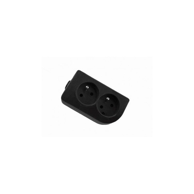 Socket 2s/with grounding black Elgotech