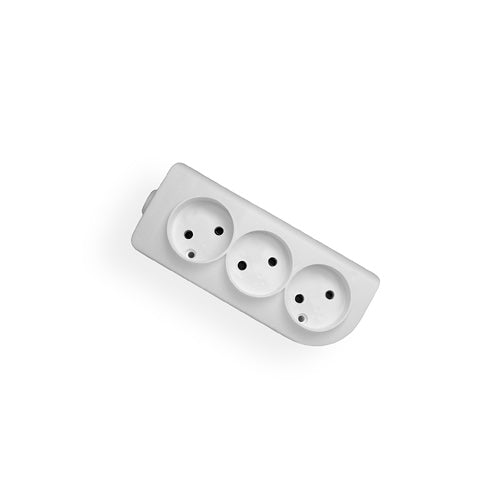 Socket 3s/without grounding white Elgotech