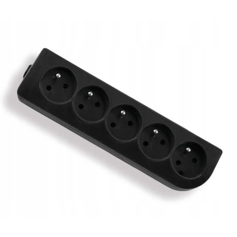 Socket 5s/with grounding black Elgotech
