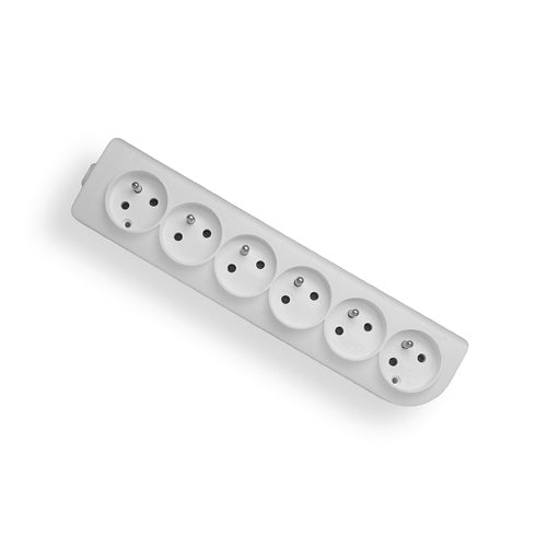 Socket 6s/with grounding white Elgotech