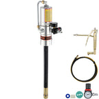 VEVOR Grease Pump, 50:1 Pressure Ratio Air Operated Grease Pump with 13 ft High Pressure Hose and Grease Gun, Pneumatic Grease Pump, Portable Lubrication Grease Pump with 360° Swivel Grease Gun Head