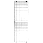 VEVOR 3 Packs Grid Wall Panels, 610 x 1828 mm Wire Grid Panels Display Rack, Wall-Mounted Art Display Shelf, Black Carbon Steel Wall Hanging Gridwall for Craft Show, Decoration, Storage, Notice Board