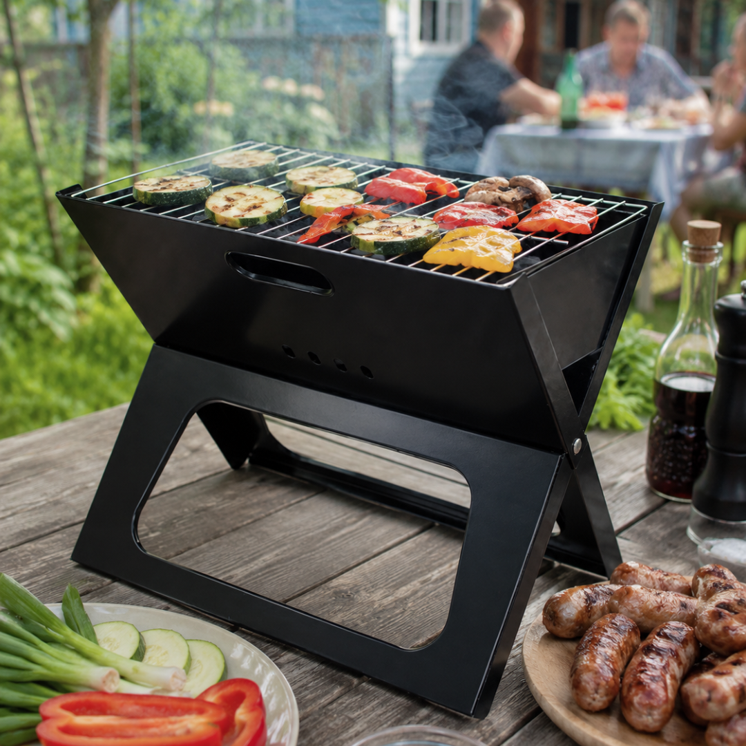 ADM Foldable Disposable BBQ Camping Grill, SKU: 7089