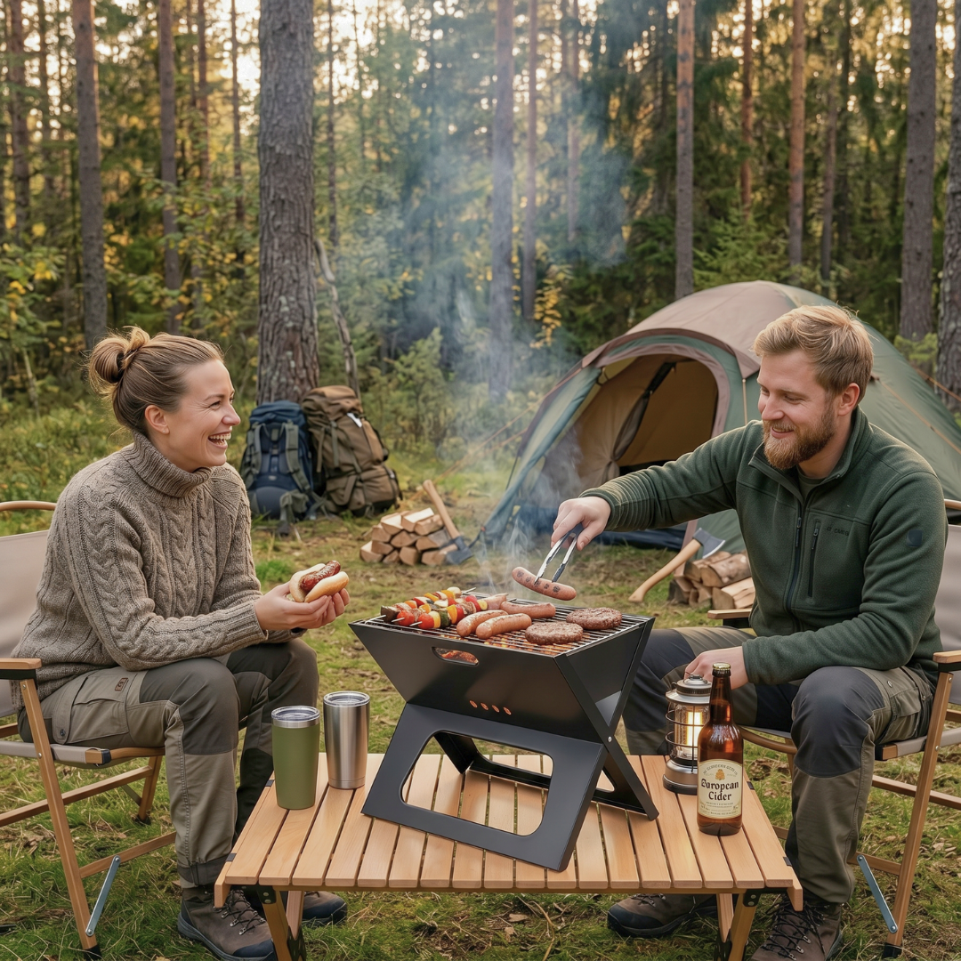 ADM Foldable Disposable BBQ Camping Grill, SKU: 7089