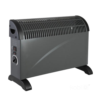 Convector heater SONDO 2000W TURBO black Kobi Windstar