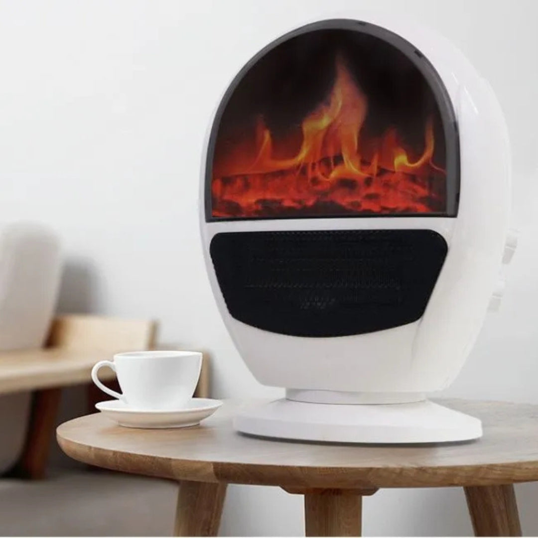 2-in-1 Ceramic Fan Heater with Fan Mode & Fireplace Effect, SKU: 6074