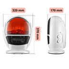 2-in-1 Ceramic Fan Heater with Fan Mode & Fireplace Effect, SKU: 6074