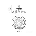 High Bay LED ANICA 100W 4000K IP65 90° Kobi Pro