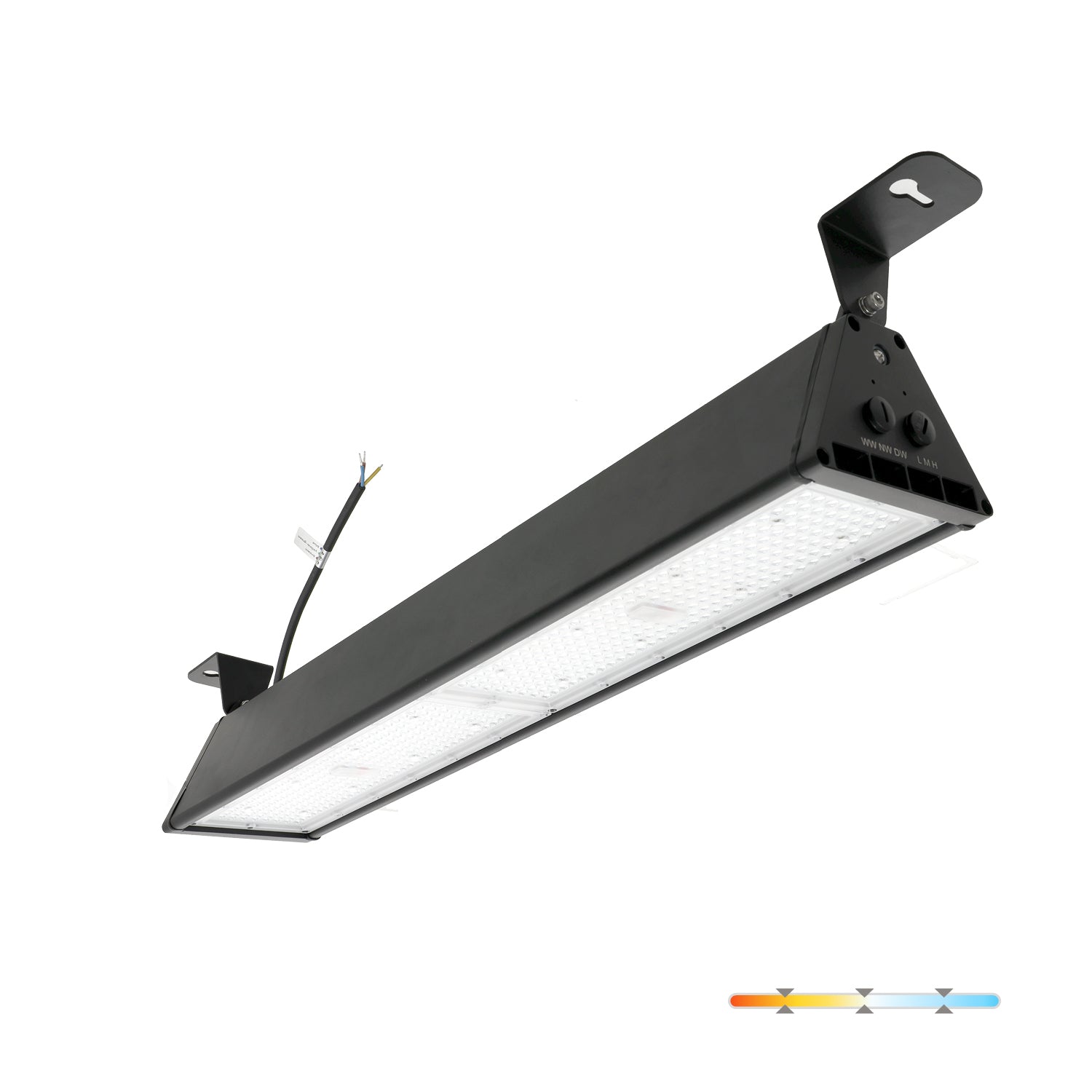 High Bay LED NICO 144W/192W/240W 3CCT IP65 60°x90° Kobi Pro