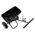 VEVOR Walk-Behind Spreader, 3.66m Spreading Width, Push Broadcast Spreader with 13" All-Terrain Tires, Adjustable Flow Control, 59kg Capacity Hopper, Lawn Spreaders for Fertilizer Seed Ice Melt