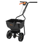 VEVOR Push Lawn Spreader, 3m Spreading Width, Broadcast Spreader with 59kg Load Capacity & 10 in All-Terrain Tires, Walk-Behind Garden & Lawn Broadcast Spreaders for Seed Fertilizer Weed Control