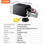 VEVOR Hydraulic Pump, 15 Quart Hydraulic Power Unit, Double Acting Dump Trailer Pump, 0.91 GPM Flow Rate, 3200 PSI Max Relief Pressure, DC 12V Hydraulic Pump for Dump Trailer Car Lifting