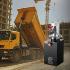 VEVOR 10 L Hydraulic Power Unit, Single Acting Dump Trailer Pump, 22 MPa Max Relief Pressure & 3.4 L/min Flow Rate, DC 12V Hydraulic Pump with Metal Reservoir for Dump Trailer Car Lifting