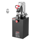 VEVOR 15 L Hydraulic Power Unit, Single Acting Dump Trailer Pump, 22 MPa Max Relief Pressure & 3.4 L/min Flow Rate, DC 12V Hydraulic Pump with Metal Reservoir for Dump Trailer Car Lifting