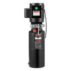VEVOR Hydraulic Pump Power Unit, AC 220V, 10 Quart Single Acting Hydraulic Unit, 6.3 L/min Oil Flow, Max Discharge Pressure 22 MPa for Dump Truck, Auto Repair Garage, Car Lifting Platforms, Black