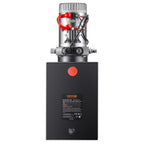 VEVOR Hydraulic Pump, 12 Quart Hydraulic Power Unit, Single Acting Dump Trailer Pump, 0.91 GPM Flow Rate, 3200 PSI Max Relief Pressure, DC 12V Hydraulic Pump for Dump Trailer Car Lifting