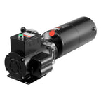 VEVOR Hydraulic Pump Power Unit, AC 220V, 10 Quart Single Acting Hydraulic Unit, 6.3 L/min Oil Flow, Max Discharge Pressure 22 MPa for Dump Truck, Auto Repair Garage, Car Lifting Platforms, Black