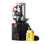 VEVOR Hydraulic Pump 4 Quart/3.8 L Single Acting Dump Trailer Pump Power Unit DC 12V