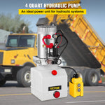 VEVOR 3.8 L Single Acting Hydraulic Pump Dump Trailer Lifting Remote Crane