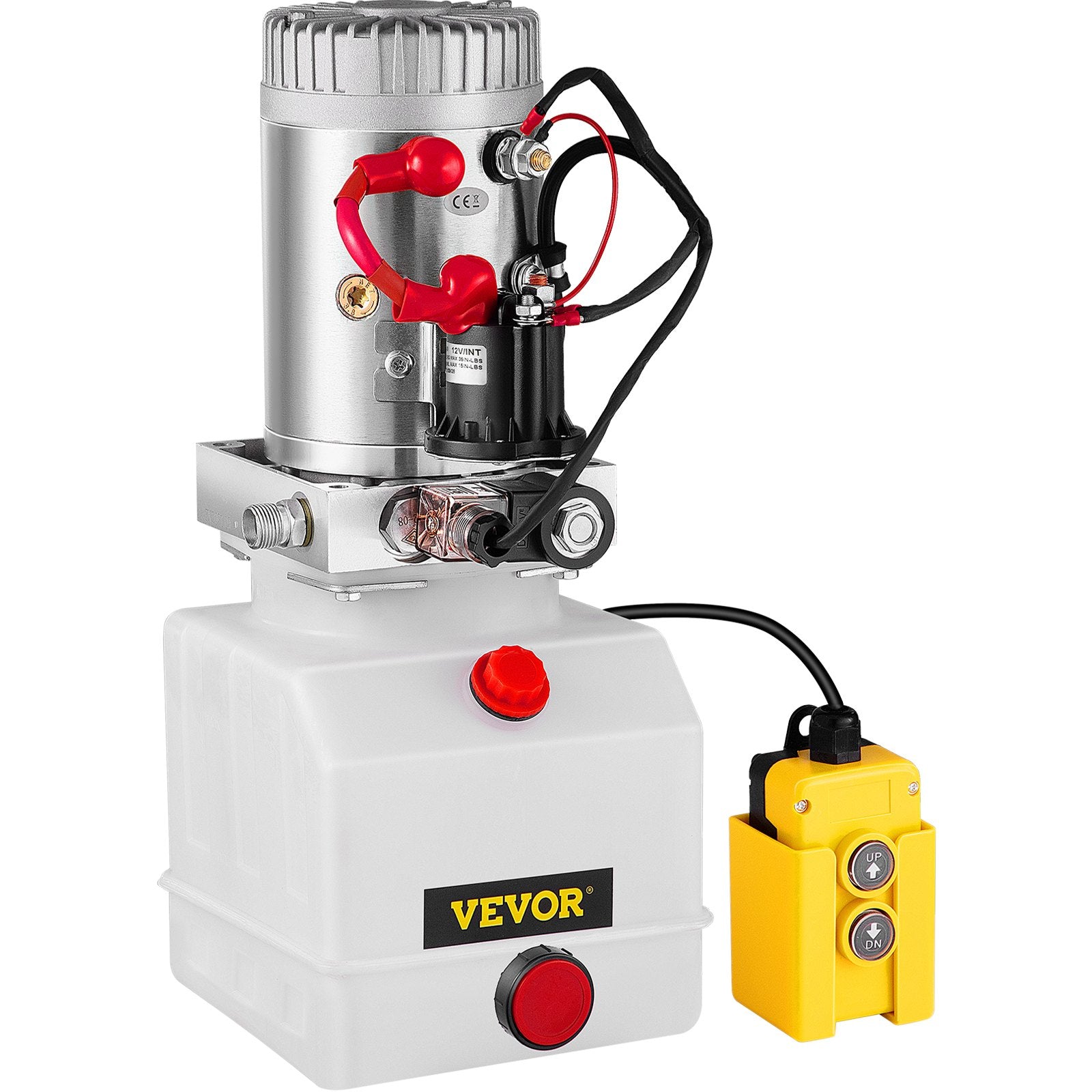 VEVOR 3.8 L Single Acting Hydraulic Pump Dump Trailer Lifting Remote Crane