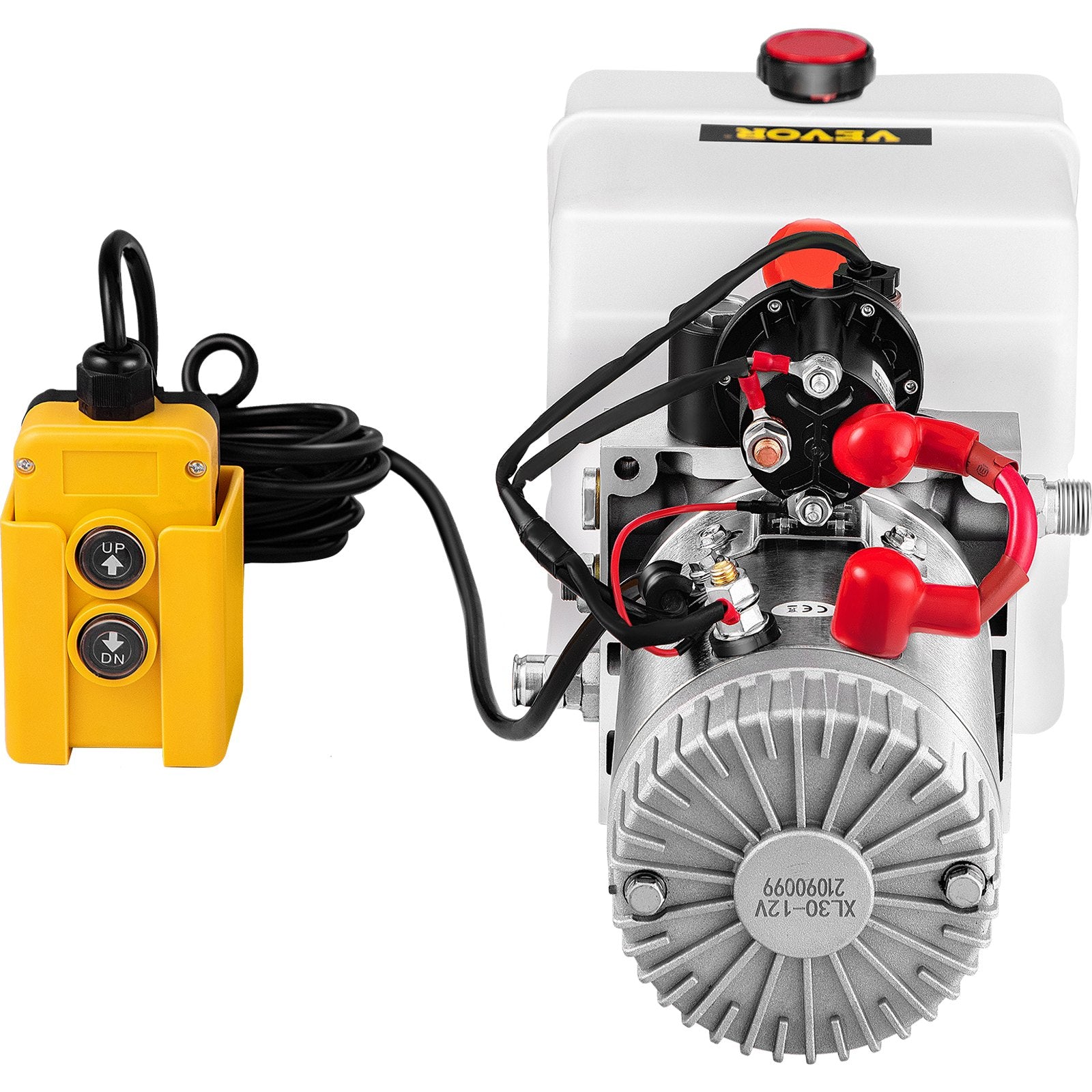 VEVOR 3.8 L Single Acting Hydraulic Pump Dump Trailer Lifting Remote Crane