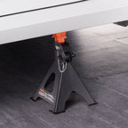 VEVOR Jack Stands, 3 Ton (2,721.6 kg) Capacity Car Jack Stands Double Locking, 27.4 - 41.4 cm Adjustable Height, for lifting SUV, Pickup Truck, Car and UTV/ATV, Red, 1 Pair