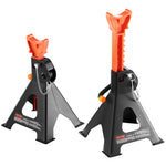 VEVOR Jack Stands, 3 Ton (2,721.6 kg) Capacity Car Jack Stands Double Locking, 27.4 - 41.4 cm Adjustable Height, for lifting SUV, Pickup Truck, Car and UTV/ATV, Red, 1 Pair